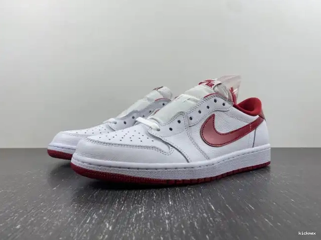 Rep MAX Jordan 705329-101 White 1 Varsity Red Retro Low 0403